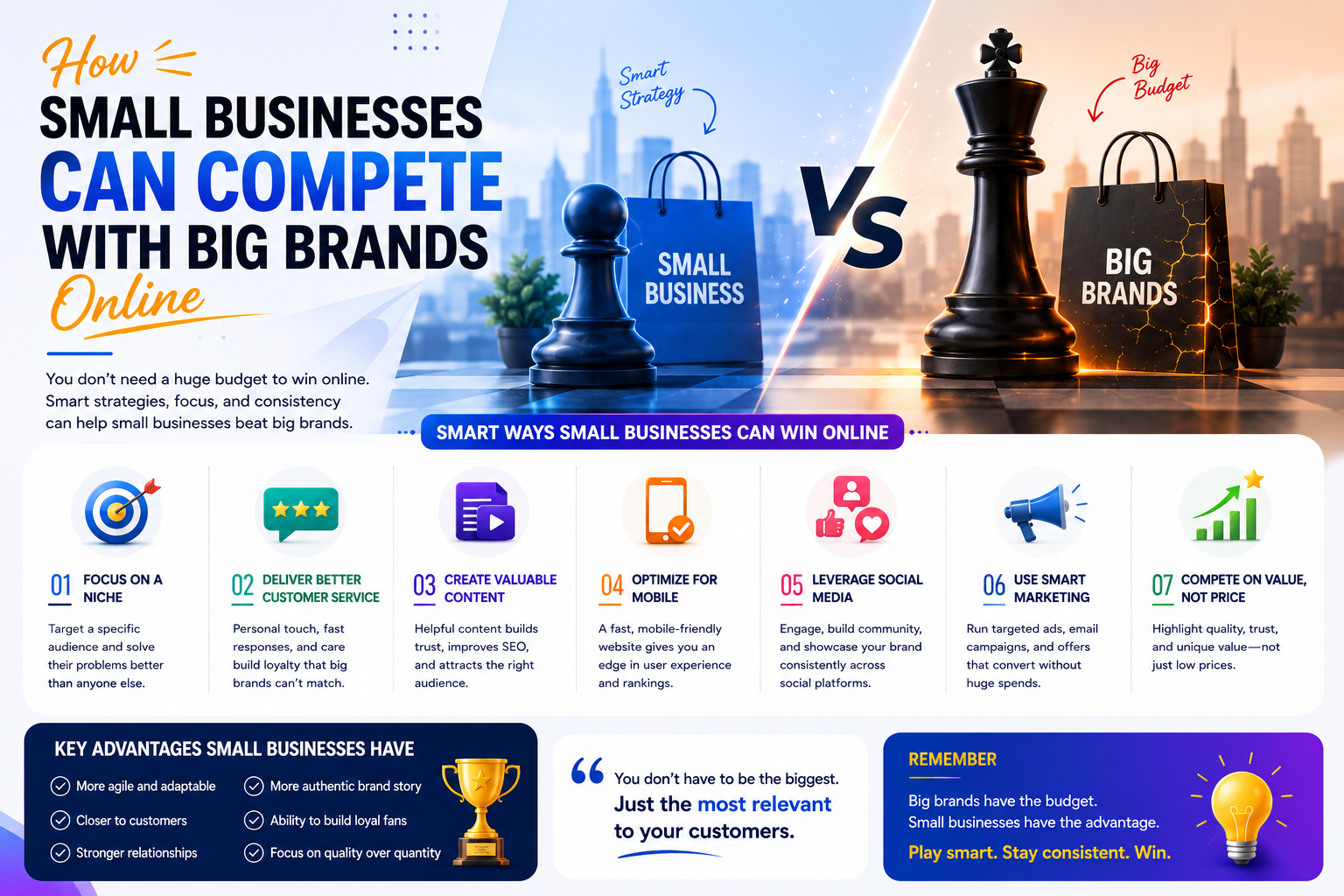 How Small Businesses Can Compete with Big Brands Online