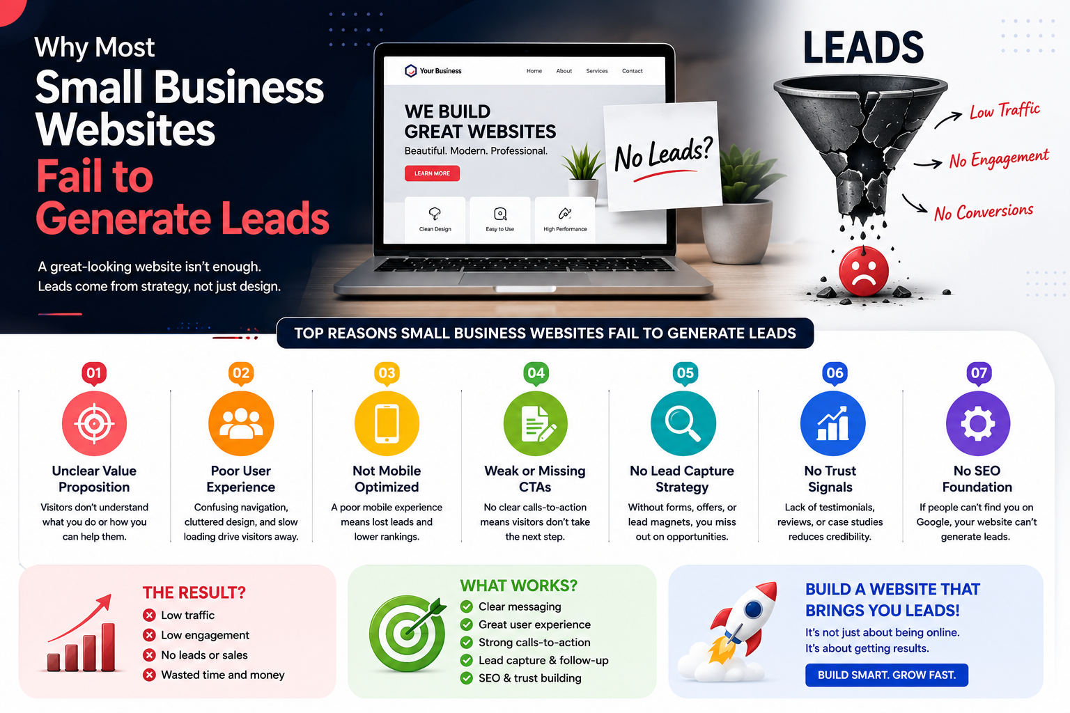 Why Most Small Business Websites Fail to Generate Leads